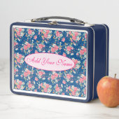 Lunch Box Élégant Floral Moderne Ajouter Votre Texte (En situation)