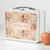 Lunch Box Élégant Floral Moderne Ajouter Votre Texte (En situation)