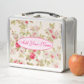 Lunch Box Élégant Floral Moderne Ajouter Votre Texte (En situation)