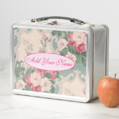 Lunch Box Élégant Floral Moderne Ajouter Votre Texte (En situation)