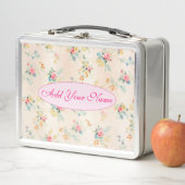 Lunch Box Élégant Floral Moderne Ajouter Votre Texte (En situation)
