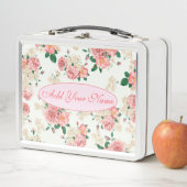 Lunch Box Élégant Floral Moderne Ajouter Votre Texte (En situation)