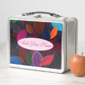 Lunch Box Élégant Floral Moderne Ajouter Votre Texte (En situation)