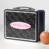 Lunch Box Élégant Floral Moderne Ajouter Votre Texte (En situation)