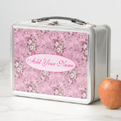 Lunch Box Élégant Floral Moderne Ajouter Votre Texte (En situation)