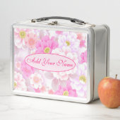 Lunch Box Élégant Floral Moderne Ajouter Votre Texte (En situation)