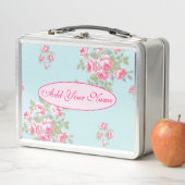 Lunch Box Élégant Floral Moderne Ajouter Votre Texte (En situation)
