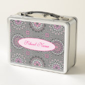 Lunch Box Élégant Floral Moderne Ajouter Votre Texte (Dos)