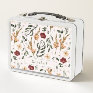 Lunch Box Elégant Floral Moderne Personnalisé
