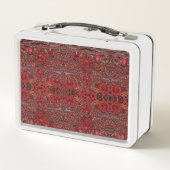 Lunch Box élégant or raffiné ruby rouge bordeaux (Dos)