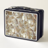 Lunch Box Élégant Rose floral Motif pétal (Dos)