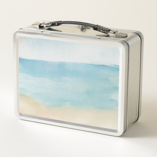 Lunch Box Elégante aquarelle Motif Abstrait moderne (Dos)