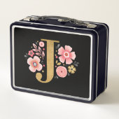 Lunch Box Élégante Fille rose florale (Dos)