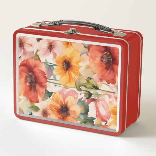 Lunch Box Élégante impression florale (Devant)