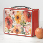 Lunch Box Élégante impression florale (En situation)