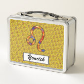 Lunch Box Élément du symbole Leo Zodiac par Kenneth Yoncich (Dos)