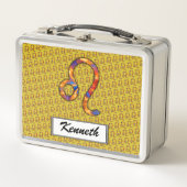 Lunch Box Élément du symbole Leo Zodiac par Kenneth Yoncich (Devant)