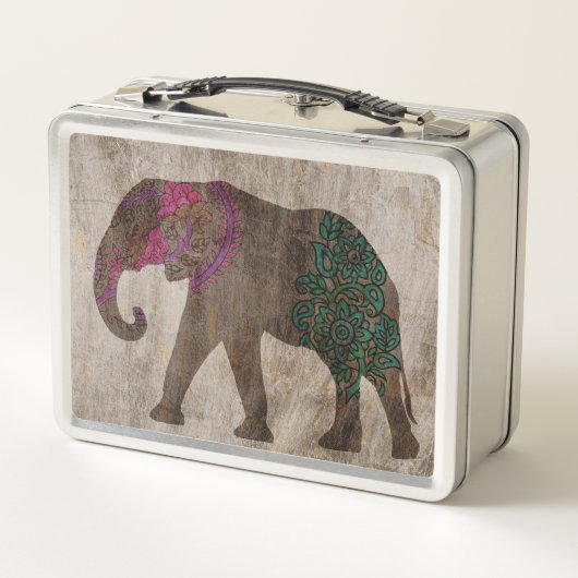 Lunch Box Eléphant asiatique tribal zen (Dos)