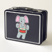 Lunch Box Elephant at Music with Drum (Dos)