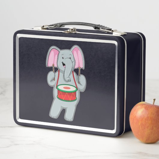Lunch Box Elephant at Music with Drum (En situation)