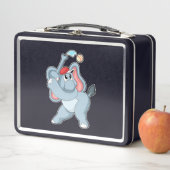 Lunch Box Éléphant au baseball (En situation)