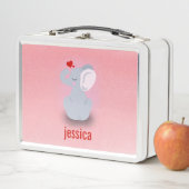 Lunch Box Eléphant au coeur (En situation)