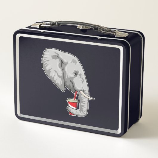 Lunch Box Eléphant avec boisson (Dos)