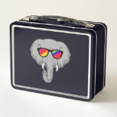 Lunch Box Eléphant avec lunettes de soleil (Dos)