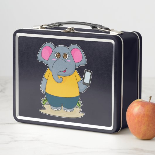 Lunch Box Eléphant avec mobile (En situation)
