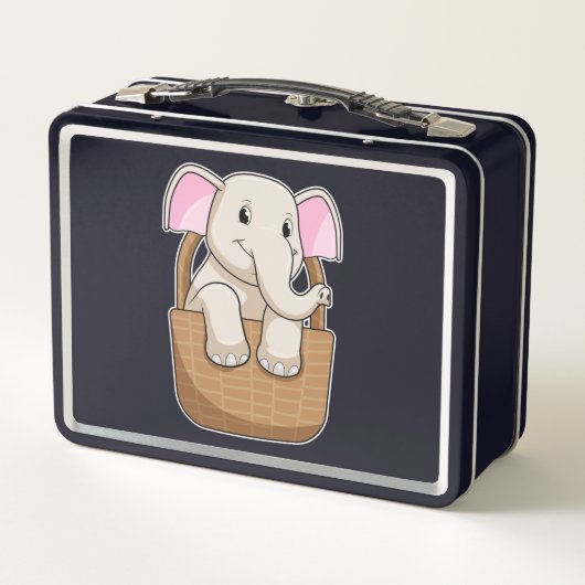 Lunch Box Eléphant avec panier (Dos)