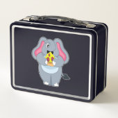 Lunch Box Éléphant avec Pizza (Dos)