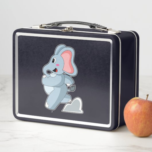Lunch Box Eléphant coureur (En situation)