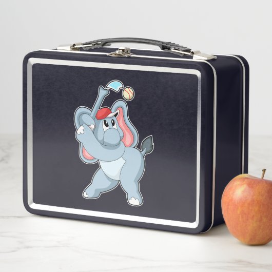 Lunch Box Éléphant de baseball (En situation)
