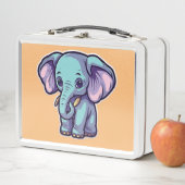 LUNCH BOX ÉLÉPHANT DE CARTOON (En situation)