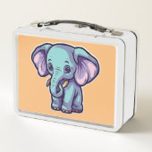 LUNCH BOX ÉLÉPHANT DE CARTOON (Dos)