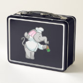 Lunch Box Elephant en chef avec shaker de sel (Dos)
