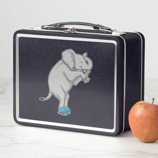 Lunch Box Elephant Patinage sur glace Patins sur glace (En situation)
