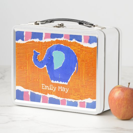 Lunch Box Eléphant personnalisé (En situation)