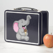 Lunch Box Elephant with chocolate gaufre ice cream (En situation)