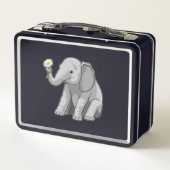 Lunch Box Elephant with Flower (Dos)