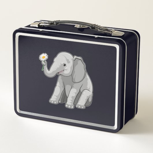 Lunch Box Elephant with Flower (Dos)