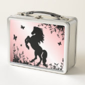 Lunch Box Élevage noir stallion rose (Devant)