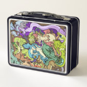 Lunch Box Emballé dans les dragons de parti (Dos)