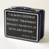 Lunch Box Emma Par Jane Austen Citation II (Dos)