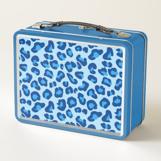 Lunch Box Empreinte de léopard dans Chambray clair à Dark De (Dos)