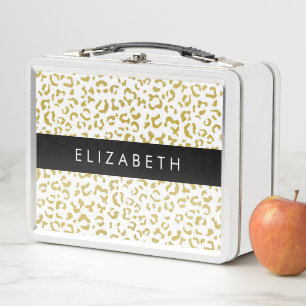 Lunch Box Empreinte de léopard, Leopard d'or, Parties scinti
