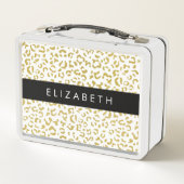 Lunch Box Empreinte de léopard, Leopard d'or, Parties scinti (Dos)