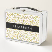 Lunch Box Empreinte de léopard, Leopard d'or, Parties scinti (Devant)