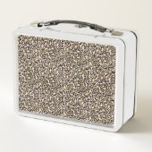 Lunch Box Empreinte de léopard or rose Blush (Dos)