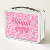 Lunch Box Empreinte de léopard rose - Boîte à lunch personna (Dos)